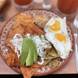 Flora Cafe signature dishes ChilaquilesQueso Birria TacosAbuelita